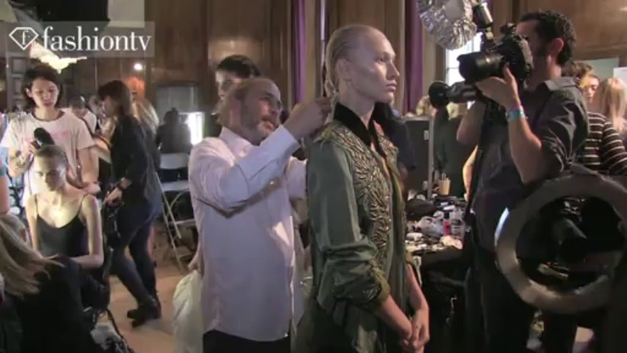 Julien Macdonald Hair & Makeup Spring 2014 at London Fashion Week | FashionTV