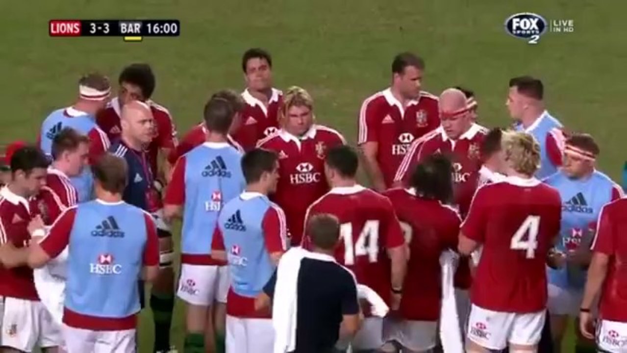 Lions tour 2013 Barbarians  1st Half
