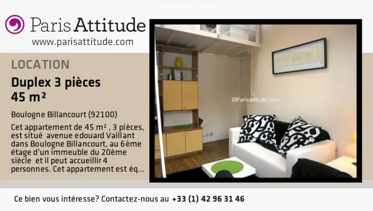 Duplex 2 Chambres à louer - Boulogne Billancourt, Boulogne Billancourt - Ref. 6490
