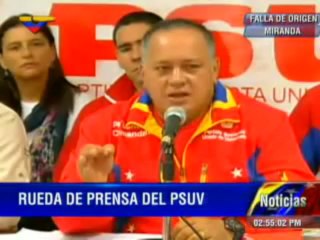 (Video) PSUV reconocerá los resultados emitidos por el CNE el próximo 8-D