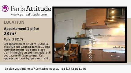 Appartement Studio à louer - Wagram, Paris - Ref. 1026
