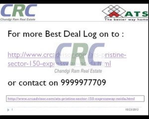 ATS Pristine: Call@ 9999008424 For Booking