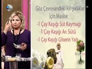 Suna Dumankaya Göz Çevresi Kırışıklıklarına Bitkisel Çözüm