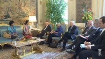 Napolitano - Incontro con il Premio Nobel per la Pace Aung San Suu Kyi (28.10.13)