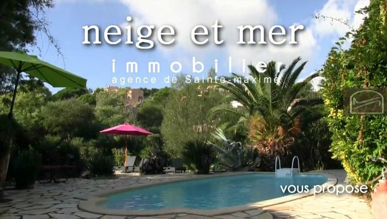 A VENDRE VILLA AVEC PISCINE dans domaine sécurisé - SAINTE-MAXIME- agence immobilière sainte-maxime netm