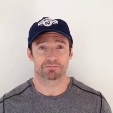 Hugh Jackman thanking fans for helping him raise money for the Princess Margaret Hospital Foundation R_F POSH