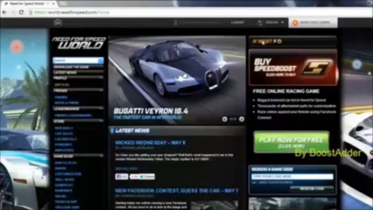 Need For Speed World boost hack (v2.1) + bonus codes [UNDETECTED]