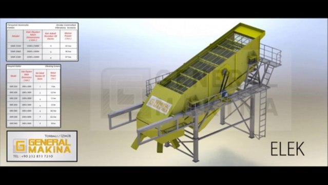 Satılık kum eleme tesisi,titreşimli elekler