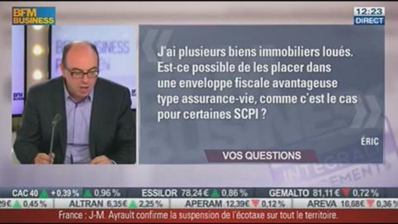 Les Réponses de Frédéric Durand-Bazin aux auditeurs, dans Intégrale Placements - 29/10 2/2