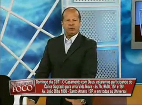 OBREIROS EM FOCO TRANSMITIDO PELA TVUNIVERSAL BISPO SERGIO CORREA - 28/10/2013