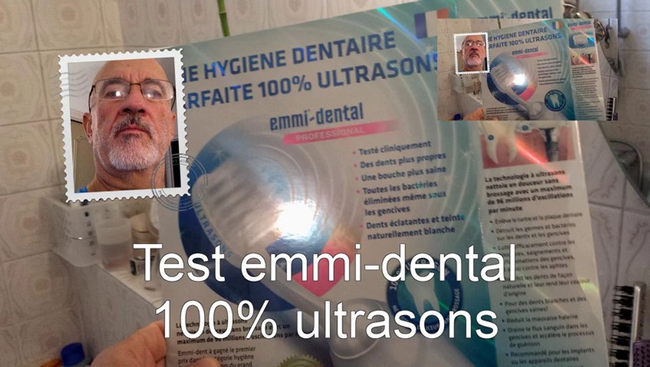 Test brosse à dents 100% ultrasons Emmi-dental