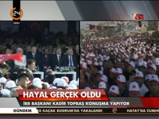 Kadir Topbaş, Marmaray açılışında konuştu