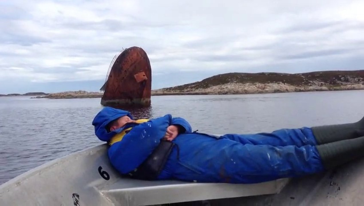 Sleeping Boater Is Awoken By Bumping Into Old Shipwreck