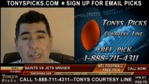 New York Jets vs. New Orleans Saints Pick Prediction NFL Pro Football Odds Preview 11-3-2013