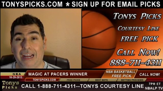 Indiana Pacers vs. Orlando Magic Pick Prediction NBA Pro Basketball Odds Preview 10-29-2013