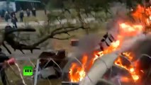Video_ Attack helicopter Ka-52 crashes in Moscow near residential neighborhood