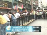 Culminó movilización de los trabajadores de la Gobernación de Miranda
