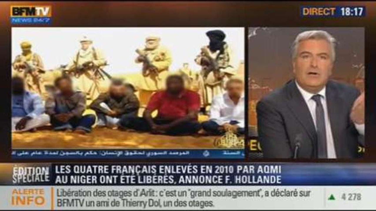 BFM Story: les quatre otages français enlevés au Niger depuis 2010 sont libres - 29/10