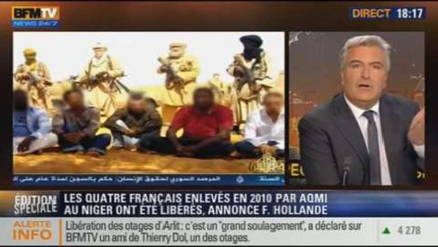 BFM Story: les quatre otages français enlevés au Niger depuis 2010 sont libres - 29/10