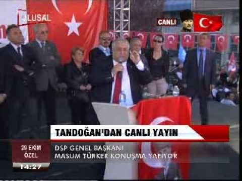 DSP GN. BŞK. MASUM TÜRKER, TANDOĞAN'DA KONUŞUIYOR