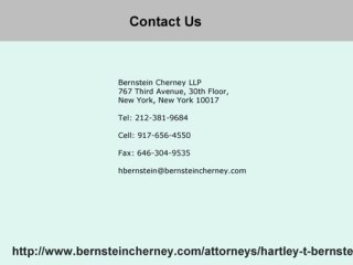 Hartley Bernstein and Stock Patrol