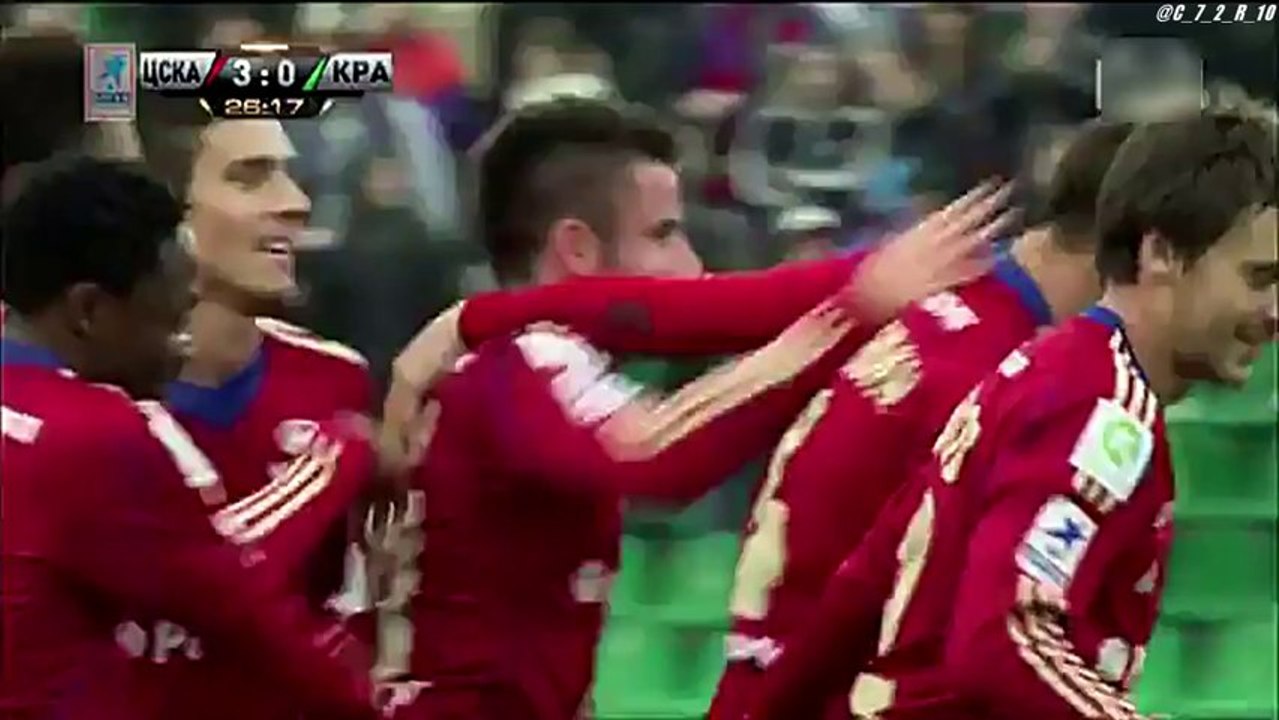 【RFPL13/14】CSKA vs Krasnodar - 本田圭佑プレー集＆All Goals (27.10.2013)