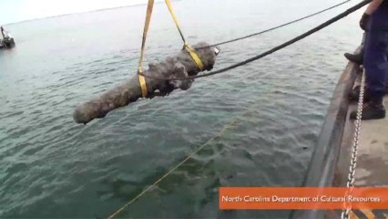 Cannons Raised From Wreck of Blackbeard's Ship