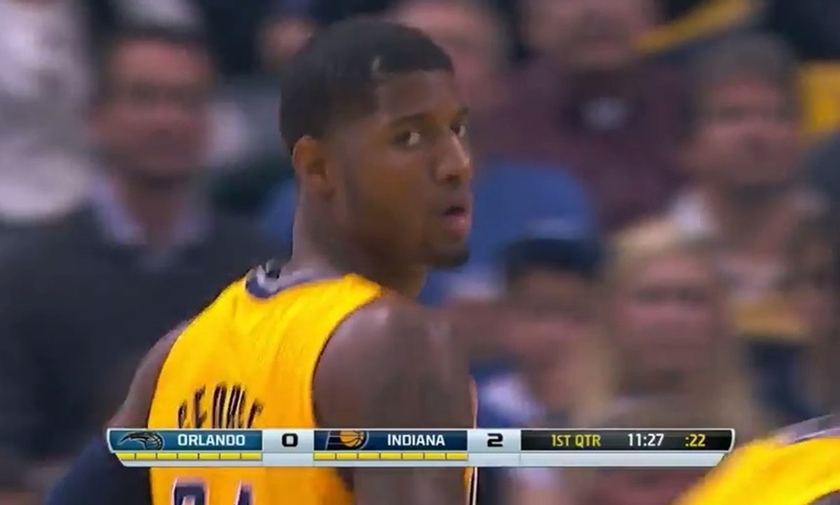 Paul George marque le 1er panier de la saison
