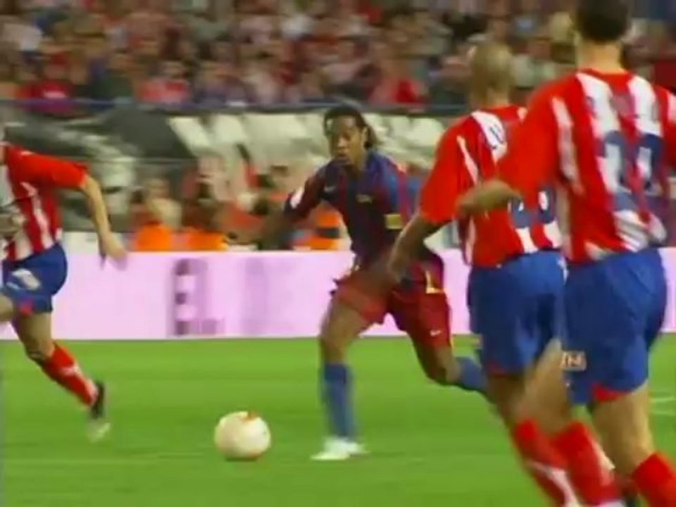 F.C.Barcelona Liga  Messi,  Ronaldinho,  Eto'o, Deco