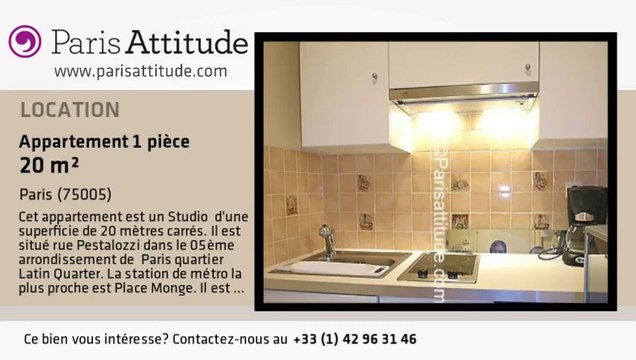 Appartement Studio à louer - Place Monge, Paris - Ref. 3535