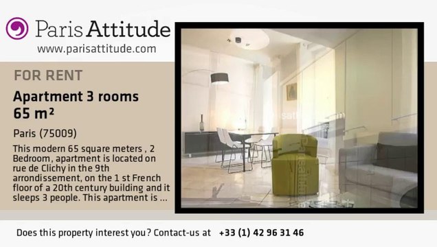 2 Bedroom Apartment for rent - Place de Clichy, Paris - Ref. 7312