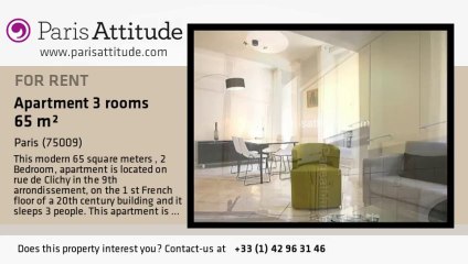 2 Bedroom Apartment for rent - Place de Clichy, Paris - Ref. 7312