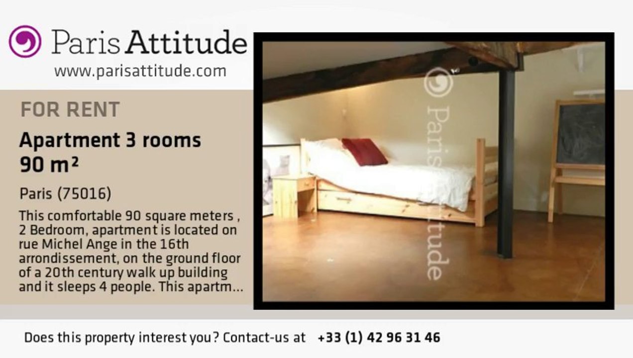 2 Bedroom Townhouse for rent - Auteuil, Paris - Ref. 8806