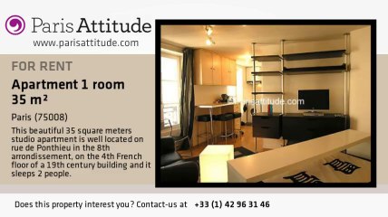 Studio Apartment for rent - Champs Elysées, Paris - Ref. 1660