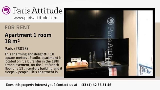 Studio Apartment for rent - Montmartre, Paris - Ref. 8284