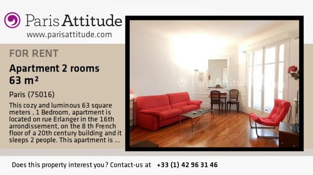 1 Bedroom Apartment for rent - Auteuil, Paris - Ref. 7421