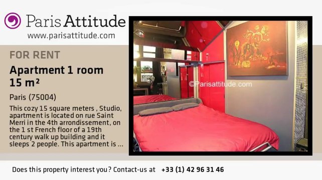 Studio Apartment for rent - Centre George Pompidou, Paris - Ref. 6042