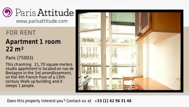 Studio Apartment for rent - Temple, Paris - Ref. 1727