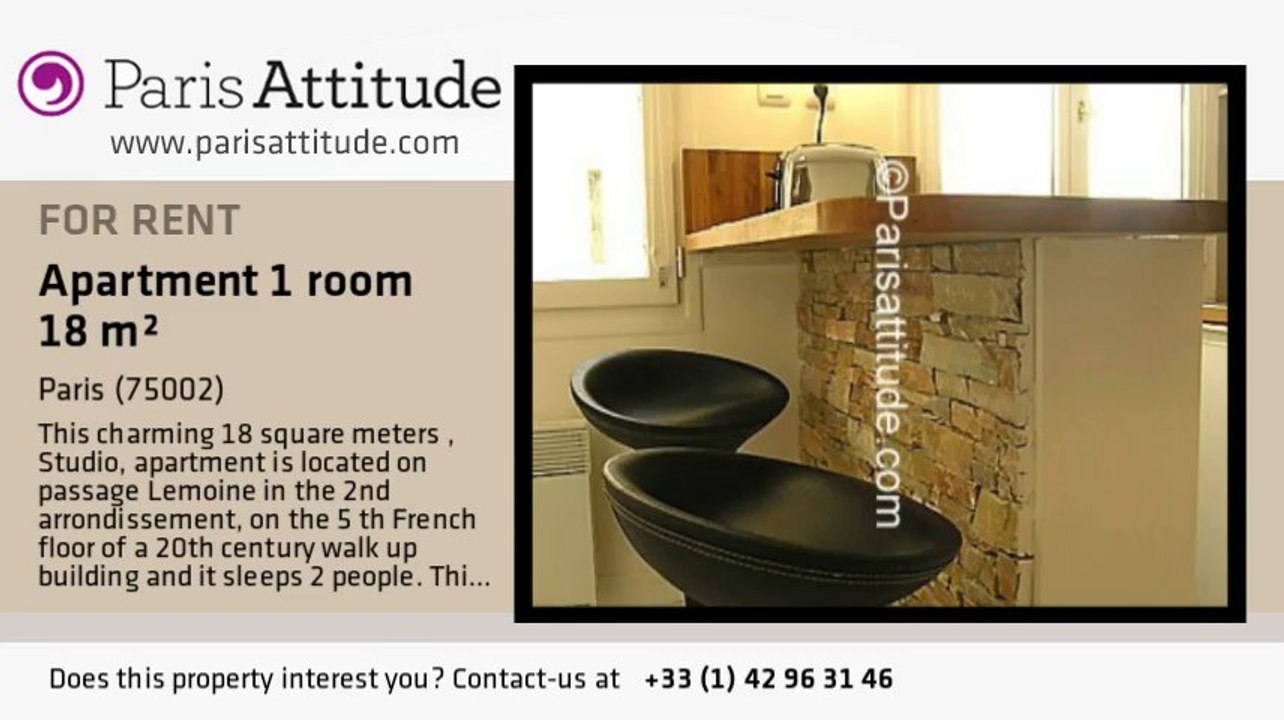Studio Apartment for rent - Strasbourg St Denis, Paris - Ref. 7339