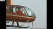 Un hélicoptère ouvre une bière en Chine