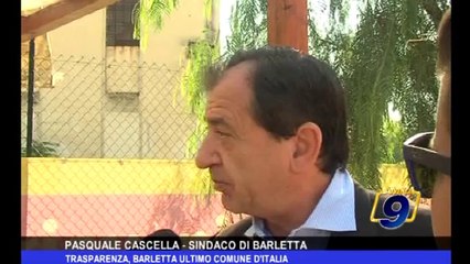 Trasparenza, Barletta ultimo Comune d'Italia