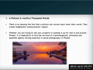 Hire the Services of Firm Expert in Aerial photography in Phuket to Draw Quality Tenants