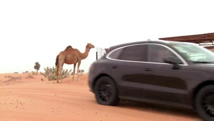 Testing the new Porsche Macan in the desert