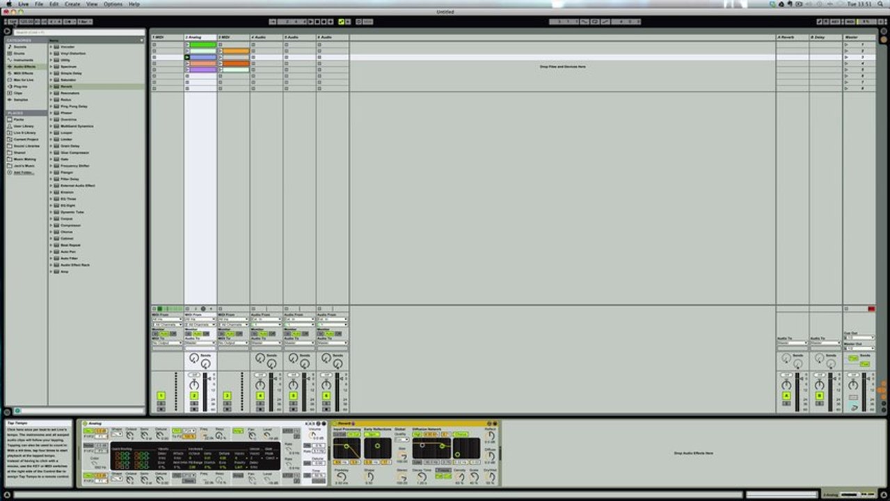 Ableton Live introduction, interface, and browser