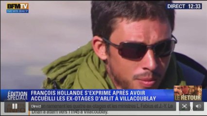 L'arrivée des ex-otages en France