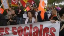 Les salariés de La Redoute manifestent contre les suppressions de postes
