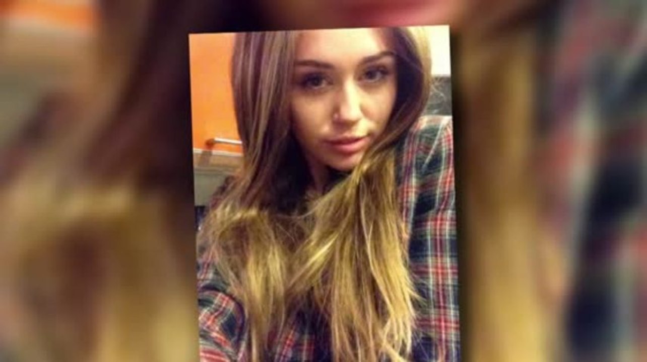 Miley cyrus mit langen haaren