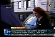 Comparecen ex editores de Reino Unido por conspiración telefónica