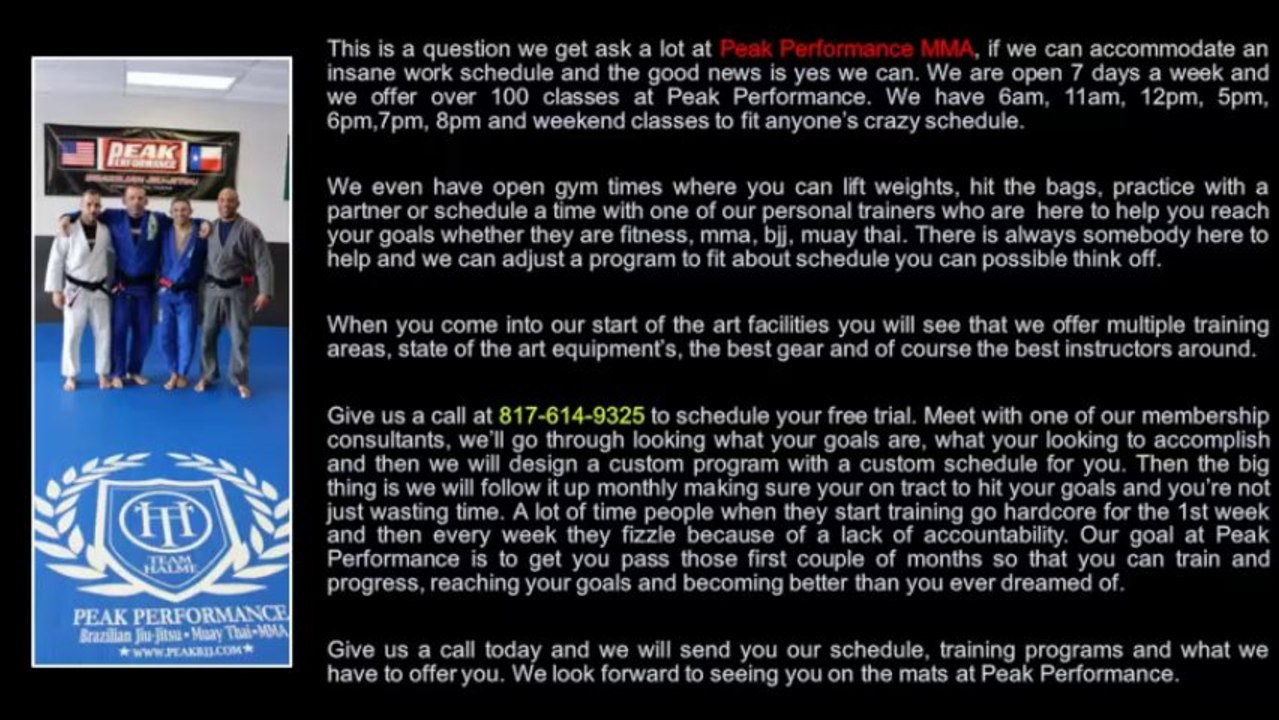 MMA Classes For Someone With The Insane Work Schedule