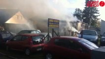 Le garage Desdoits a pris feu - Incendie